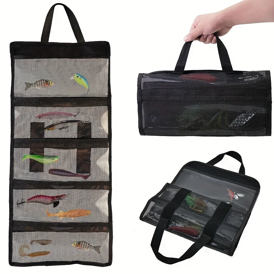 1pc Luya PVC fishing bait bag, fishing gear bag, portable bag, transparent folding fishing gear accessory storage bag
1pc Luya PVC fishing bait bag, fishing gear bag, portable bag, transparent folding fishing gear accessory storage bag