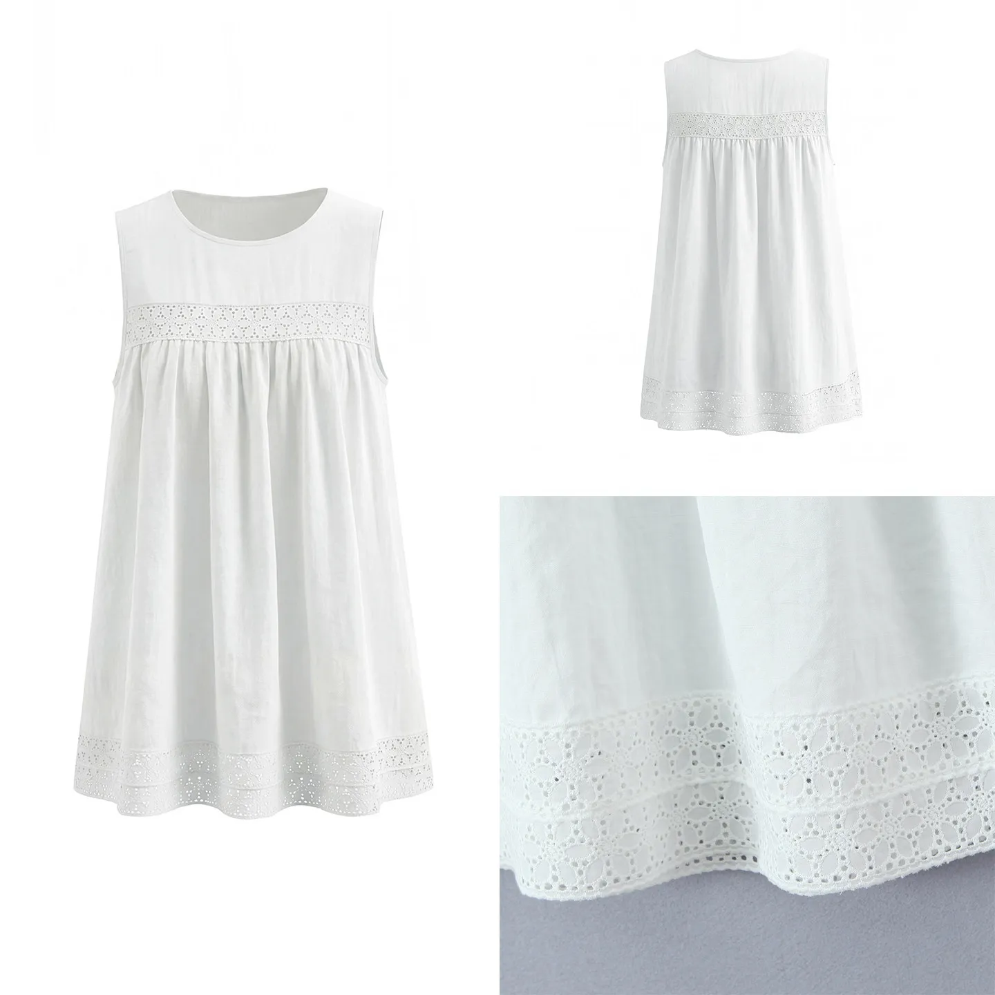 Elegant Old Money Style Lace Patchwork Holiday Dress Women's Fashion 2025 Winter New Arrival Sleeveless round Neck Dress
Elegant Old Money Style Lace Patchwork Holiday Dress Women's Fashion 2025 Winter New Arrival Sleeveless round Neck Dress