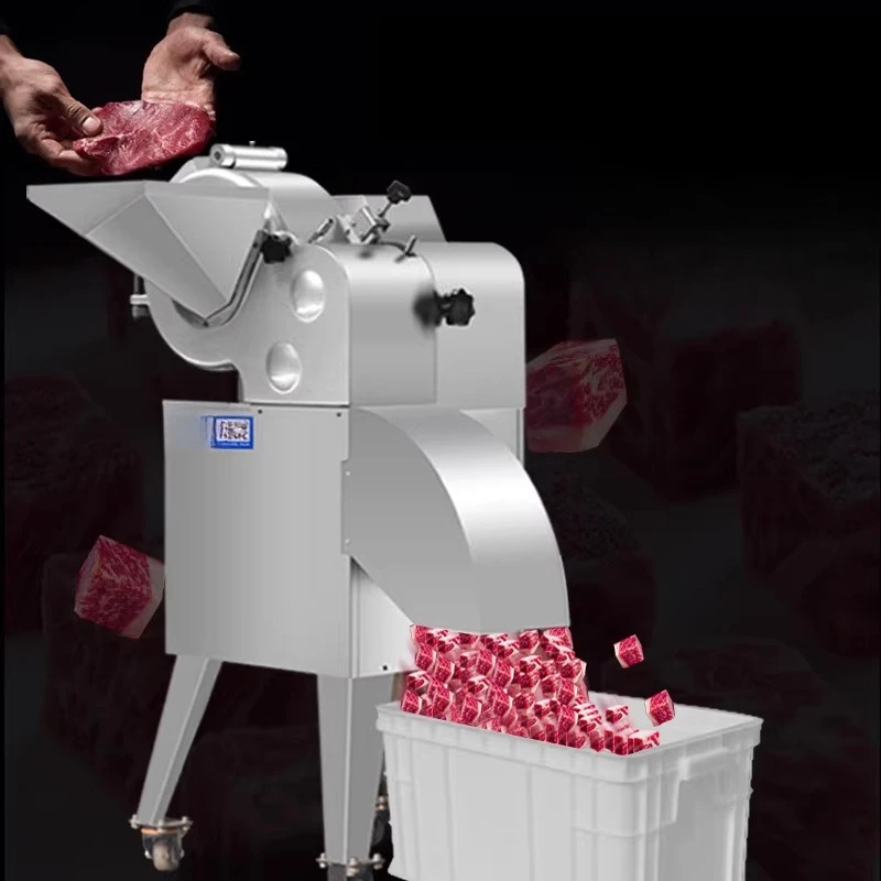 Commercial automatic pork dicing machine One-time dicing granulator
Commercial automatic pork dicing machine One-time dicing granulator