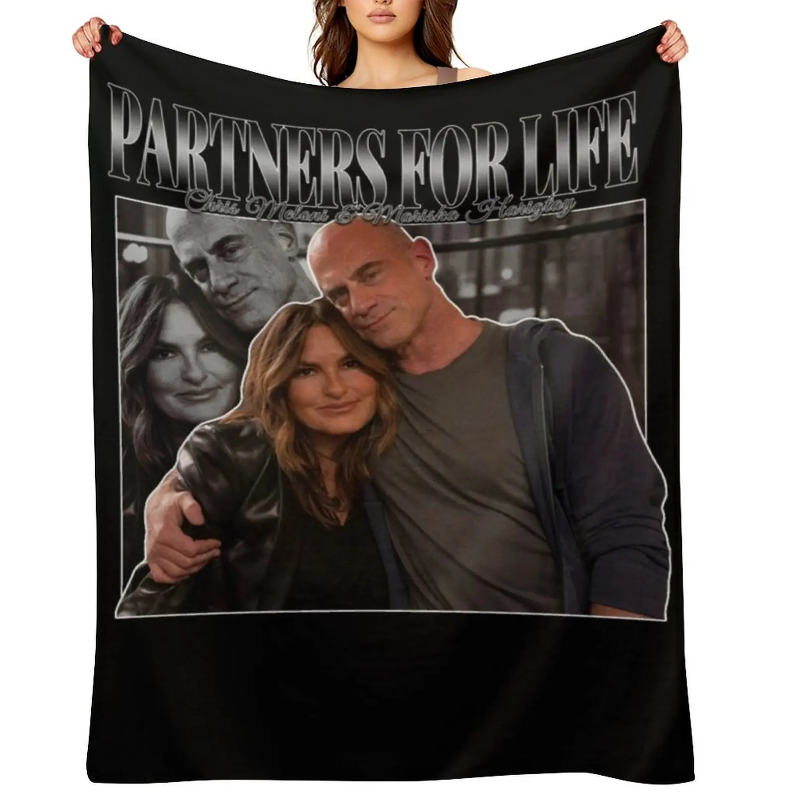 Partners for Life Mariska Hargitay and Chris Meloni 90s Inspired Vintage Homage Classic Throw Blanket for winter Blankets
Partners for Life Mariska Hargitay and Chris Meloni 90s Inspired Vintage Homage Classic Throw Blanket for winter Blankets