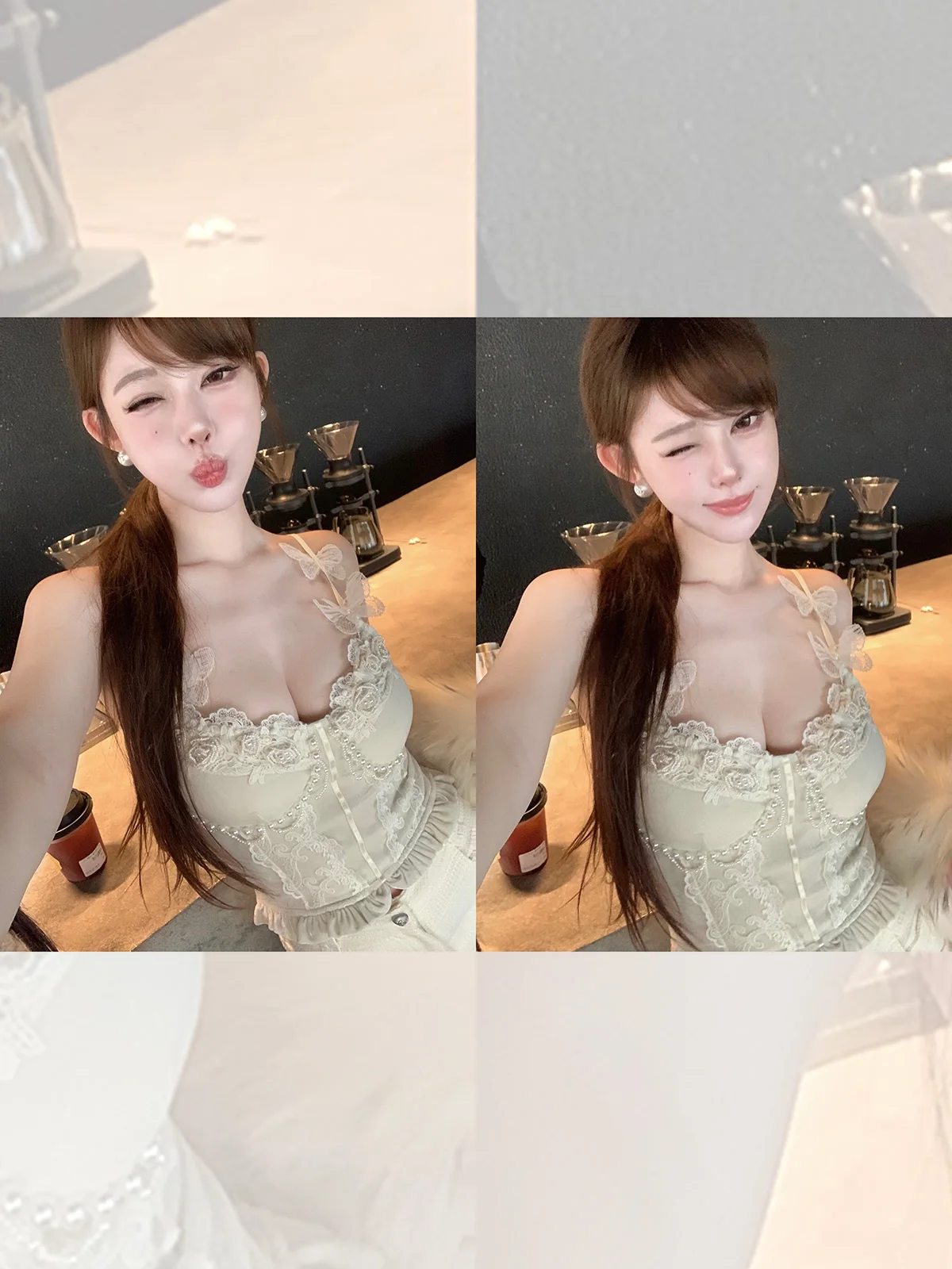 Velvet Lace Waist-Cinching Strap Slimming Versatile Top Women's Commute Sle ort Length Inner Wear Pat...
Velvet Lace Waist-Cinching Strap Slimming Versatile Top Women's Commute Sle ort Length Inner Wear Pat...