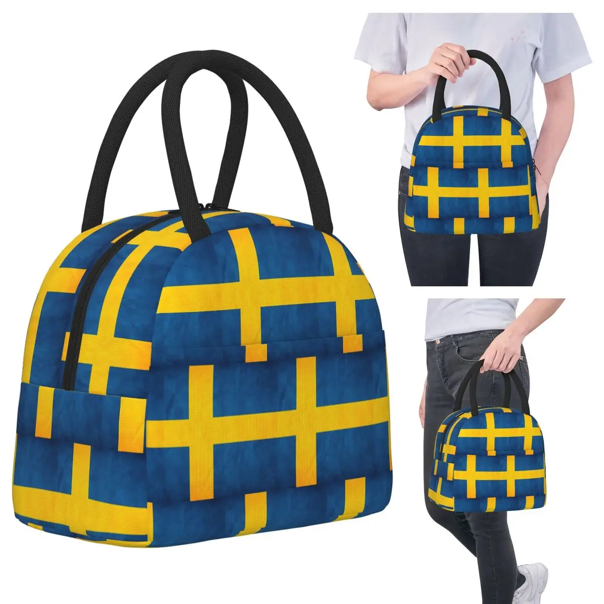 Sweden Swedish Flag Insulated Lunch Bag for Kids School Cooler Thermal Food Box Tote Portable Lunch Boxes Container
Sweden Swedish Flag Insulated Lunch Bag for Kids School Cooler Thermal Food Box Tote Portable Lunch Boxes Container