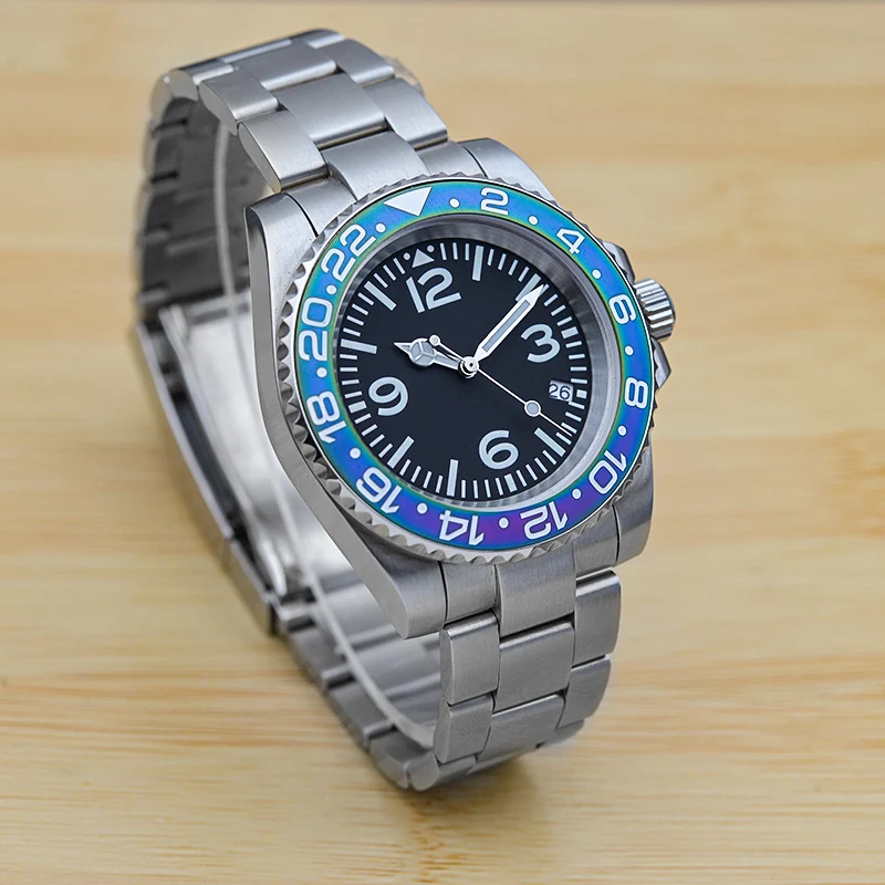 40mm Fashion Black Dial Stainless Steel Submariner Style 200M Waterproof NH35 NH36 Automatic Mechanical Movement Men Watch
40mm Fashion Black Dial Stainless Steel Submariner Style 200M Waterproof NH35 NH36 Automatic Mechanical Movement Men Watch