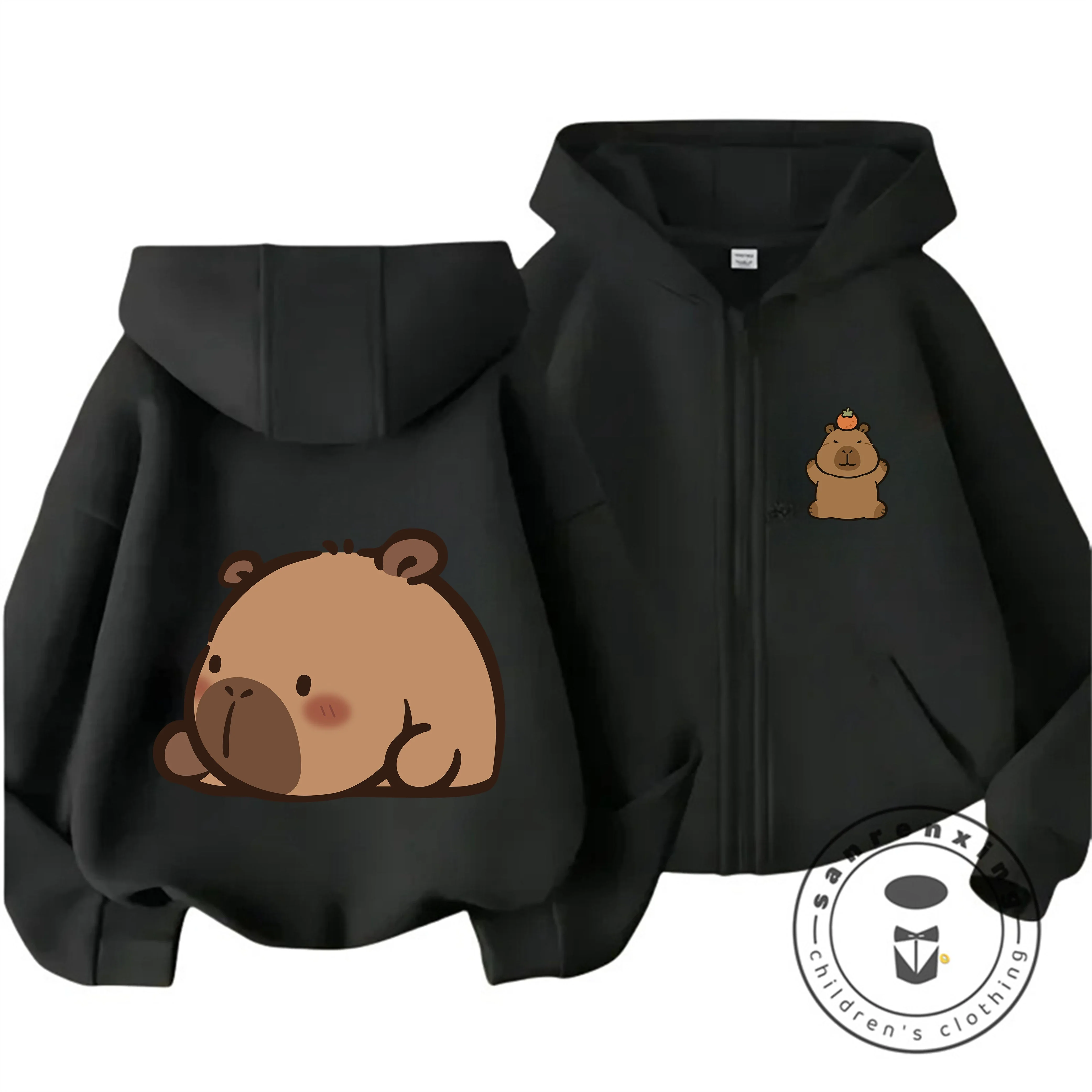 Popular Kids Daily Wear Hoodie Charming Capybara Cartoon Style Soft Fabric Casual Zip Tops For Teens Kids
Popular Kids Daily Wear Hoodie Charming Capybara Cartoon Style Soft Fabric Casual Zip Tops For Teens Kids