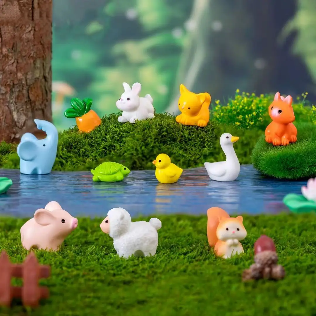 10/15PCS Mini Elephant Squirrel Rabbit Pig CatHorse Turtle Snake Figurine Miniature FairyGarden Moss Micro Landscape Decoration
10/15PCS Mini Elephant Squirrel Rabbit Pig CatHorse Turtle Snake Figurine Miniature FairyGarden Moss Micro Landscape Decoration