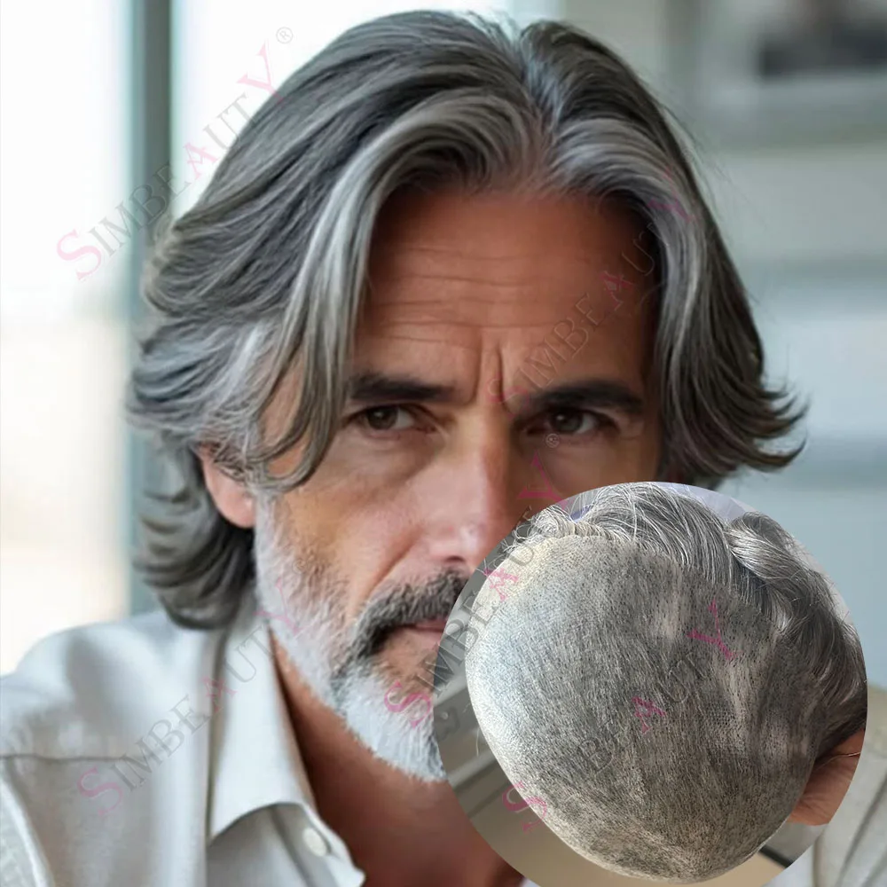Brown Grey Black 1B20 1B40 1B50 1B80 Men Thin Micro Skin Gray Man Cheapest Wigs Super Durable Natural Hairline Human Hair Toupee
Brown Grey Black 1B20 1B40 1B50 1B80 Men Thin Micro Skin Gray Man Cheapest Wigs Super Durable Natural Hairline Human Hair Toupee
