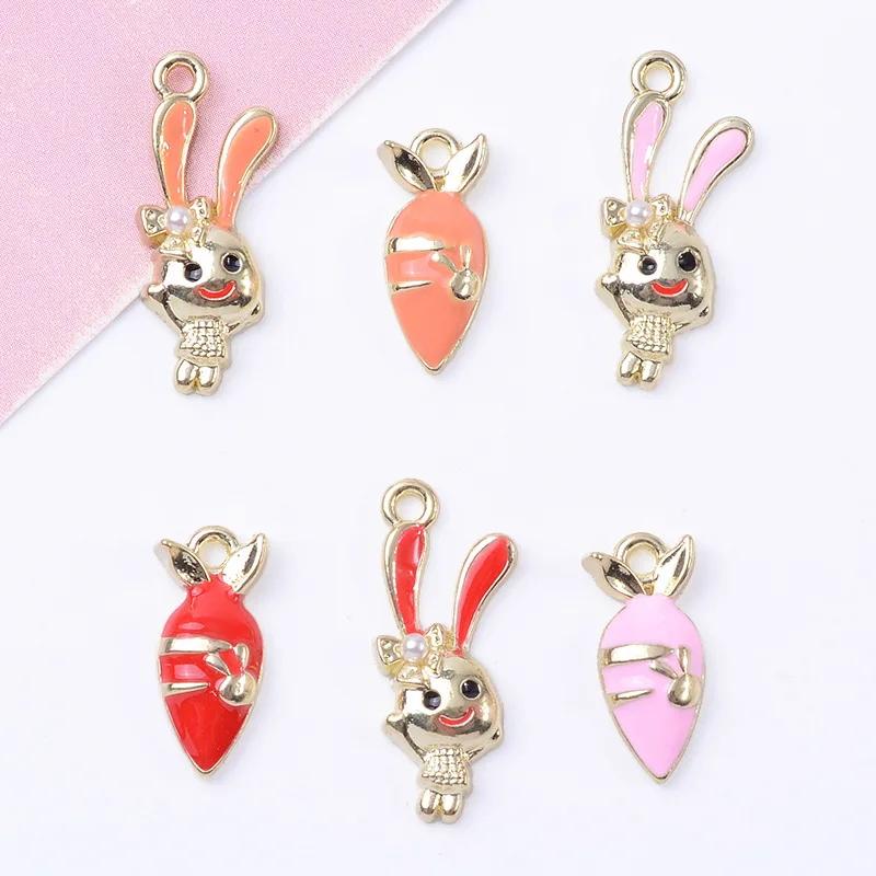 100Pcs sets DIY personalized bracelet necklace with accessories playful cute dripping rabbit carrot color retention pendant spot
100Pcs sets DIY personalized bracelet necklace with accessories playful cute dripping rabbit carrot color retention pendant spot