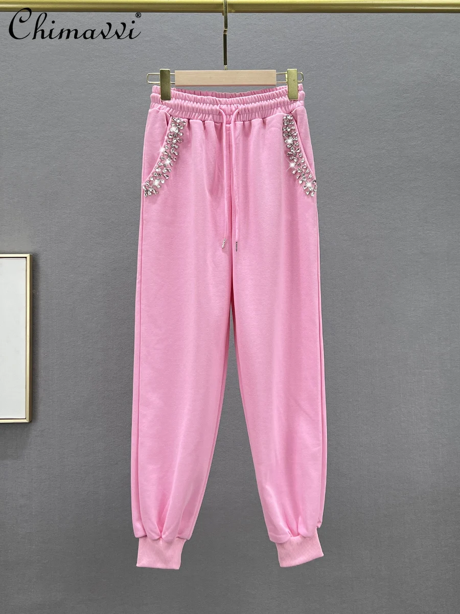 Diamond Casual Pants for Women 2024 Summer Clothes New Fashion Sweet High Waist Slimming European Ankle-Length Pants Harem Pants
Diamond Casual Pants for Women 2024 Summer Clothes New Fashion Sweet High Waist Slimming European Ankle-Length Pants Harem Pants