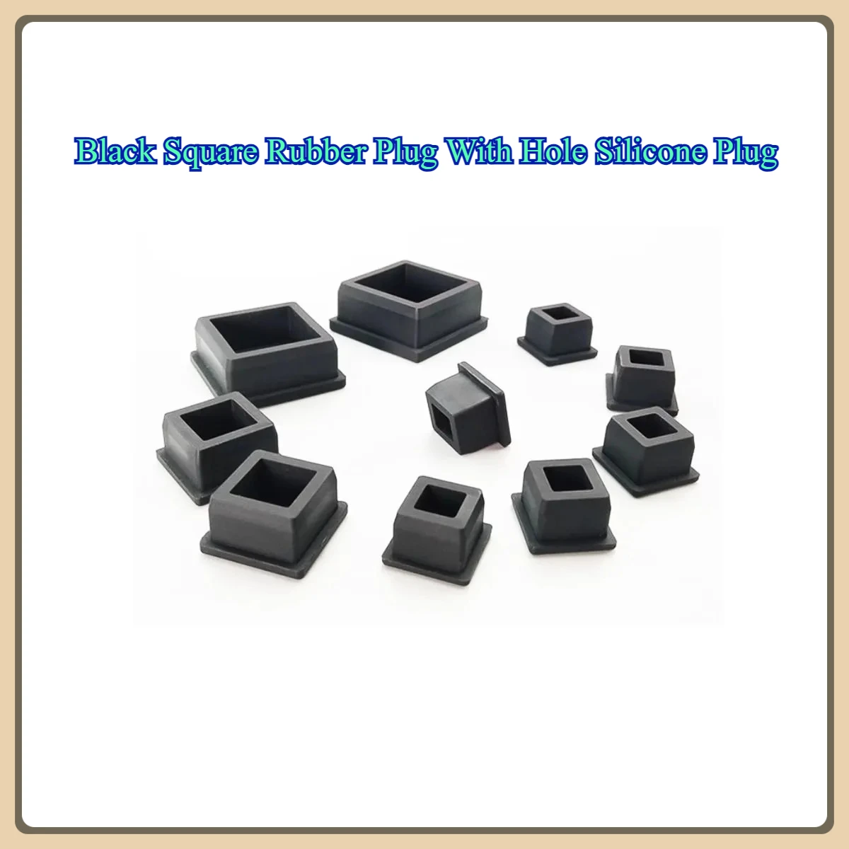 Black Square Rubber Plug With Hole Silicone Plug / Square Tube High Temperature Resistant Elastic Tube Plug
Black Square Rubber Plug With Hole Silicone Plug / Square Tube High Temperature Resistant Elastic Tube Plug