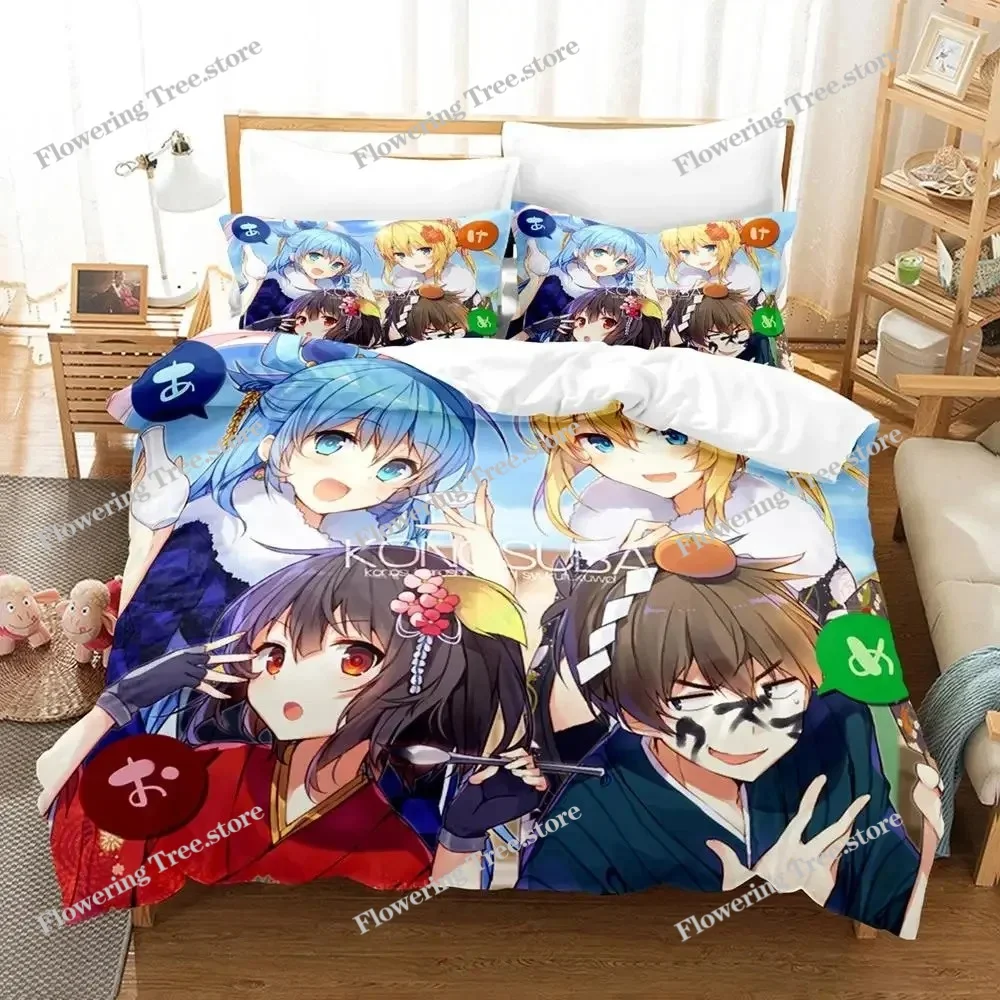 Аниме KonoSuba комплект постельного белья для мальчиков и девочек Twin Queen Size пододеяльник наволочка кровать для детей и взрослых модный домашний текстиль
Аниме KonoSuba комплект постельного белья для мальчиков и девочек Twin Queen Size пододеяльник наволочка кровать для детей и взрослых модный домашний текстиль