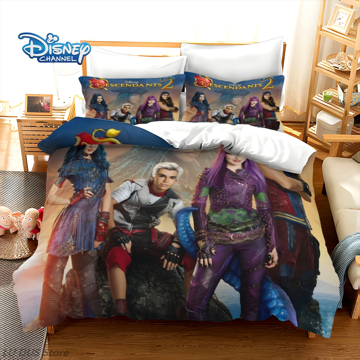 Disney Descendants 3 Bedding Set 3Pcs Duvet Cover Set Mal Evie Kids Girls Bedroom Decor Comforter Cover 3D Cartoon Movie Gift
Disney Descendants 3 Bedding Set 3Pcs Duvet Cover Set Mal Evie Kids Girls Bedroom Decor Comforter Cover 3D Cartoon Movie Gift