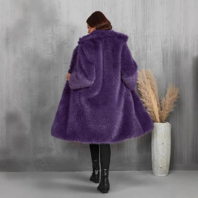 Fashionable Thickened Leather Coat Autumn Winter New Style Casual Retro Silk Material Long Coat for Young Women
Fashionable Thickened Leather Coat Autumn Winter New Style Casual Retro Silk Material Long Coat for Young Women