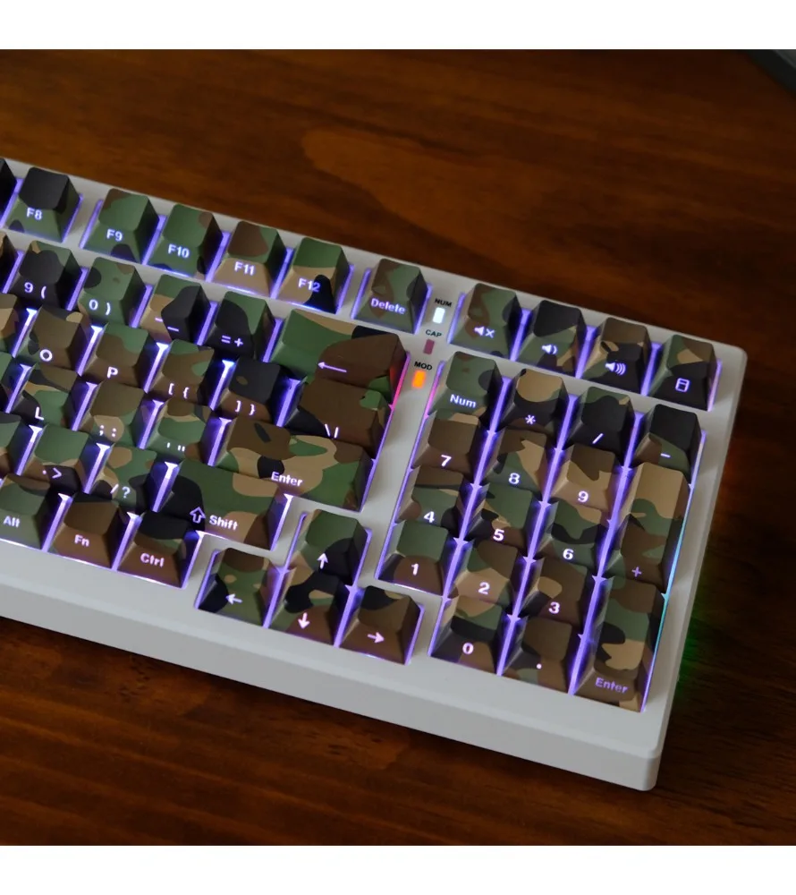 Camouflage side engraved transparent keycap PBT original highly sublimated mechanical keyboard cap wooting Mega lion
Camouflage side engraved transparent keycap PBT original highly sublimated mechanical keyboard cap wooting Mega lion