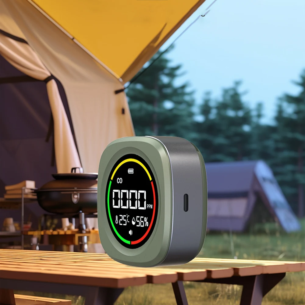 3 In 1 Carbon Monoxide Detector Rechargeable CO Air Quality Monitor 1000mAh CO Temperature Humidity Detector for Indoor Outdoor
3 In 1 Carbon Monoxide Detector Rechargeable CO Air Quality Monitor 1000mAh CO Temperature Humidity Detector for Indoor Outdoor