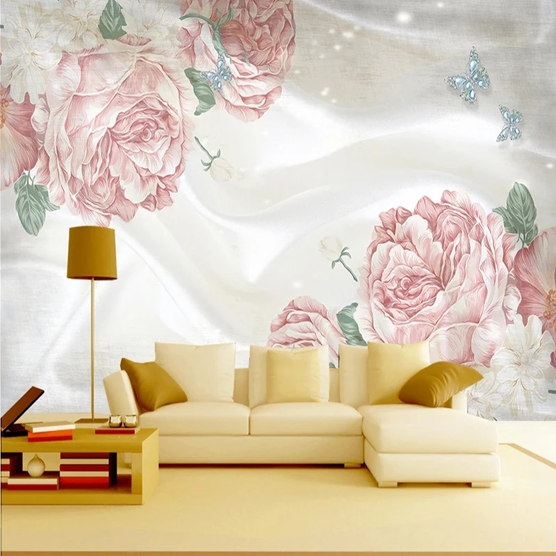 Custom Size Mural Wallpaper European Beautiful Jewelry Pink Flowers Fresco Living Room Bedroom Backdrop Wall Home Decor Poster
Custom Size Mural Wallpaper European Beautiful Jewelry Pink Flowers Fresco Living Room Bedroom Backdrop Wall Home Decor Poster