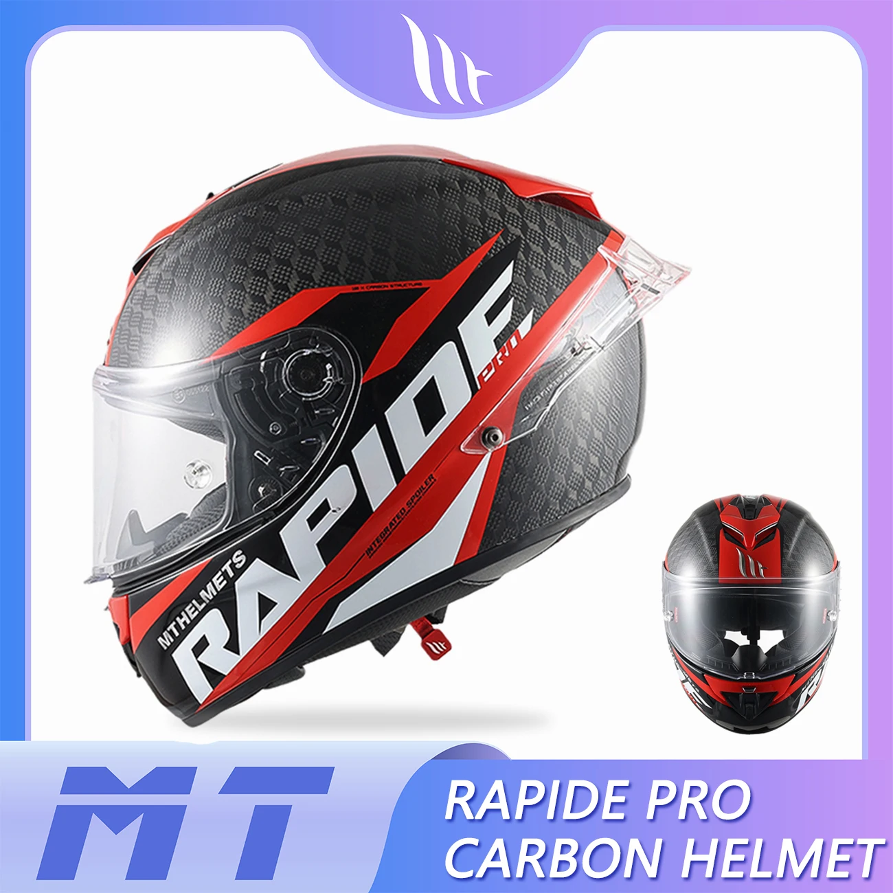 MT Motorcycle Helmet RAPIDE PRO CARBON Material Spanish Original Full Face Off Moto Professional DOT ECE with Strong ABS Shell
MT Motorcycle Helmet RAPIDE PRO CARBON Material Spanish Original Full Face Off Moto Professional DOT ECE with Strong ABS Shell