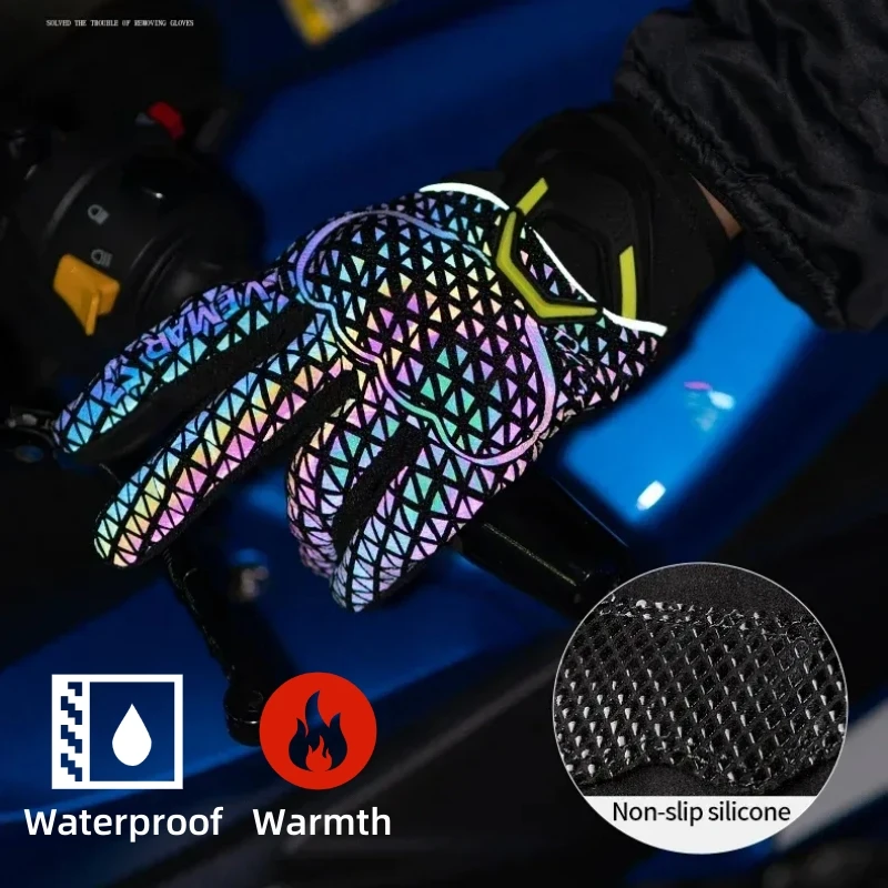 Winter Riding Gloves warm Cold Waterproof Night Reflective Gloves Built-in TPU Shell Motorcycle Riding Protective Gear
Winter Riding Gloves warm Cold Waterproof Night Reflective Gloves Built-in TPU Shell Motorcycle Riding Protective Gear