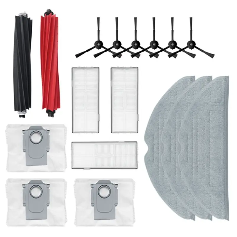 ABLK For Roborock S8 Pro Ultra S8 S8+ Accessories Main Side Brush Filter Dust Bag Mop Cloth Robot Vacuum Cleaner Parts
ABLK For Roborock S8 Pro Ultra S8 S8+ Accessories Main Side Brush Filter Dust Bag Mop Cloth Robot Vacuum Cleaner Parts