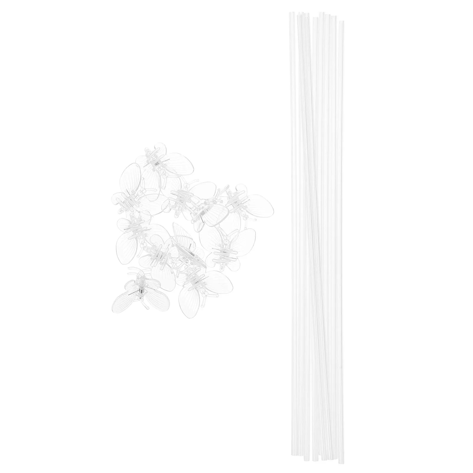 20 Pcs Plant Fixing Stakes Durable Plastic Orchid Support Anti Tip stakes Versatile Height Adjustable Butterfly Garden Clips
20 Pcs Plant Fixing Stakes Durable Plastic Orchid Support Anti Tip stakes Versatile Height Adjustable Butterfly Garden Clips