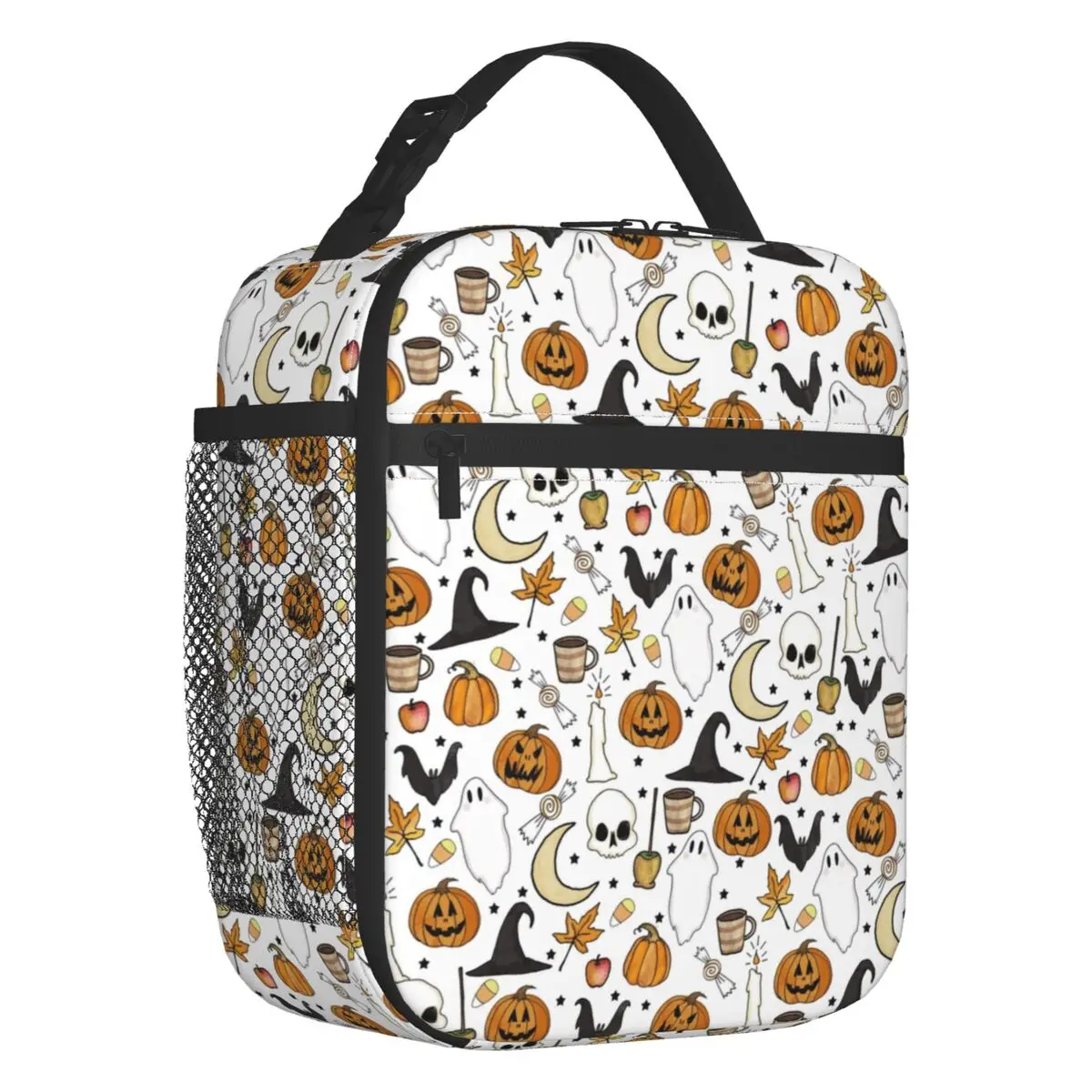 Custom Halloween Pumpkin Ghost Lunch Bag Men Women Cooler Thermal Insulated Lunch Boxes for Student School
Custom Halloween Pumpkin Ghost Lunch Bag Men Women Cooler Thermal Insulated Lunch Boxes for Student School