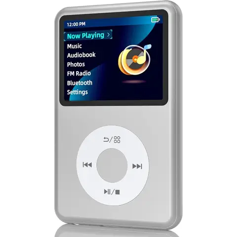 ‌Y1 Bluetooth MP3 Player, 128G Upgrade, Portable Mini HiFi Sound, 2.4" Screen, Digital Music Walkman, Nice 2025 Gift, Silver