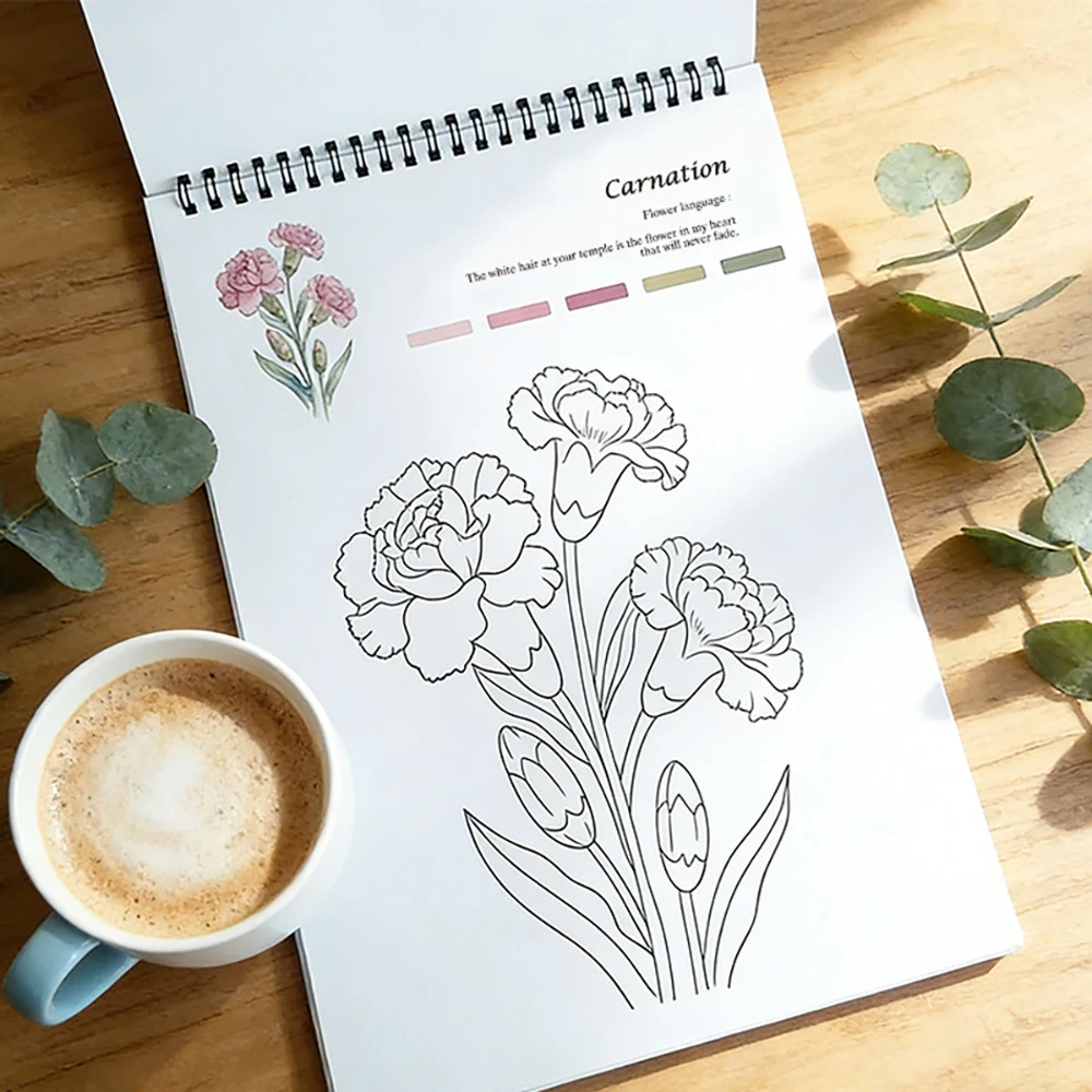 Flower coloring book, student practice line drawing book, art student specific drawing book
Flower coloring book, student practice line drawing book, art student specific drawing book