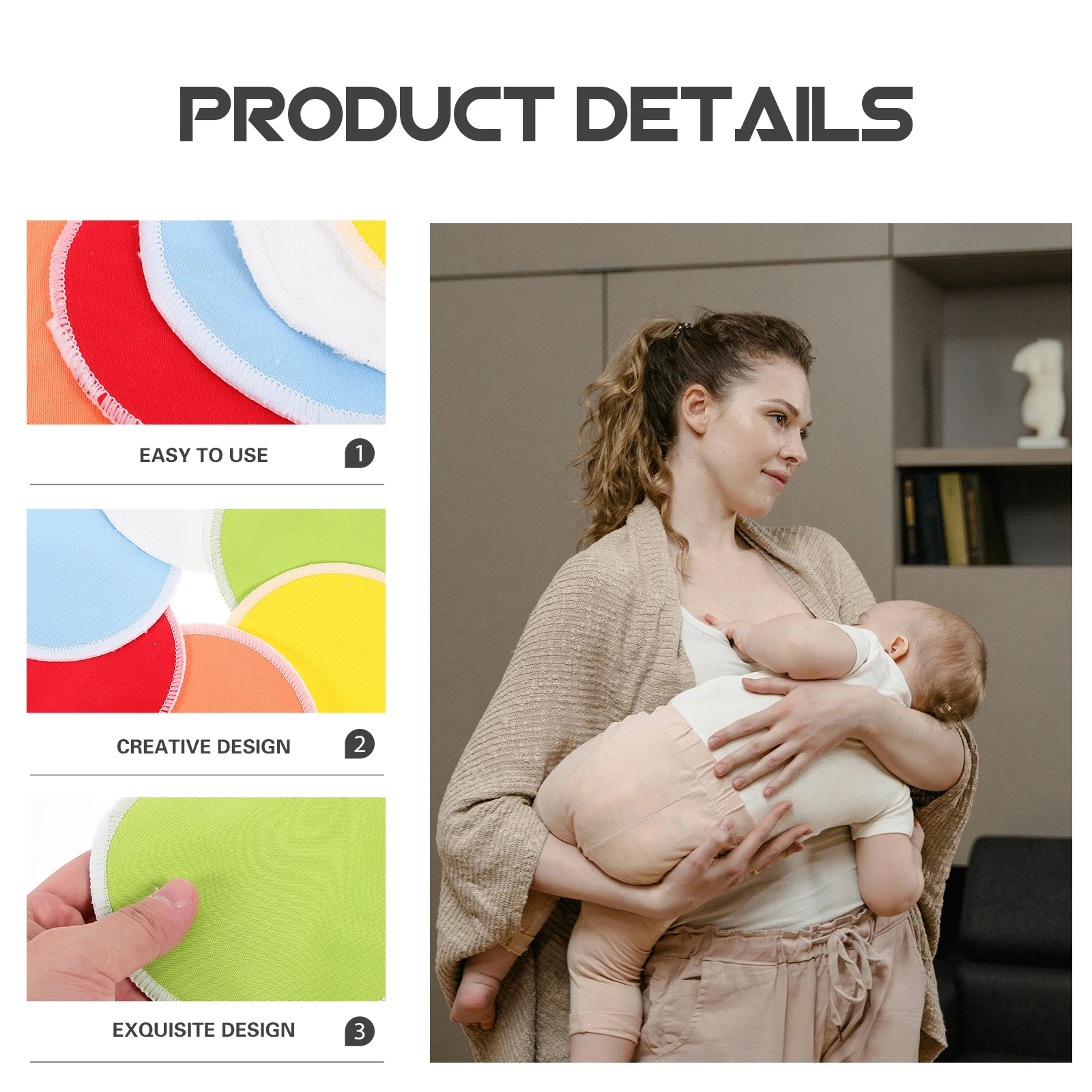 12pcs Pads Nursing Reusable Washable Breathable Absorbent Soft Comfort Nursing Pads For Breastfeeding Maternity Mother Leak
12pcs Pads Nursing Reusable Washable Breathable Absorbent Soft Comfort Nursing Pads For Breastfeeding Maternity Mother Leak