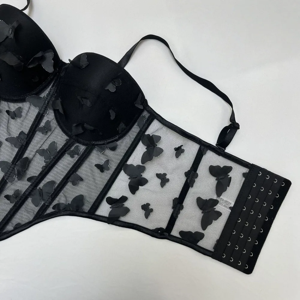 Элегантный полый корсет-бабочка, облегающий прозрачный укороченный топ на бретельках, уличная одежда, жилет без рукавов на подтяжках, весна-лето
Элегантный полый корсет-бабочка, облегающий прозрачный укороченный топ на бретельках, уличная одежда, жилет без рукавов на подтяжках, весна-лето