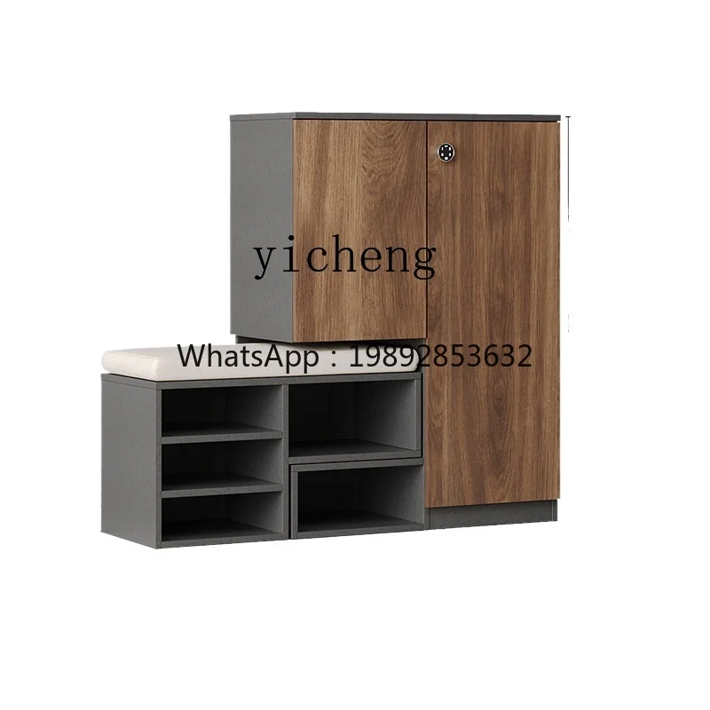 BB household door with shoe change stool integrated cabinet custom entry password lock shoe cabinet solid wood elevator
BB household door with shoe change stool integrated cabinet custom entry password lock shoe cabinet solid wood elevator