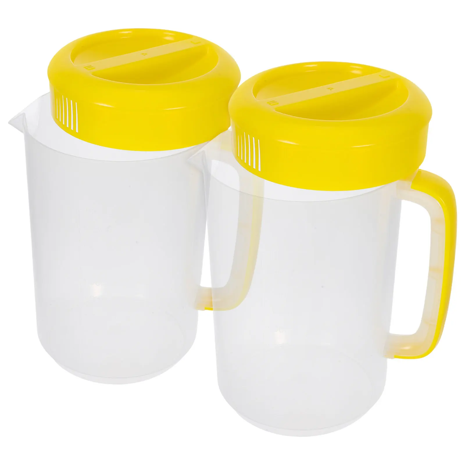 2Pcs Clear Plastic Water Pitcher with Lid Large Volume Measurement Marks for Cold Beverages Iced Tea Juice Lemonade Camping
2Pcs Clear Plastic Water Pitcher with Lid Large Volume Measurement Marks for Cold Beverages Iced Tea Juice Lemonade Camping