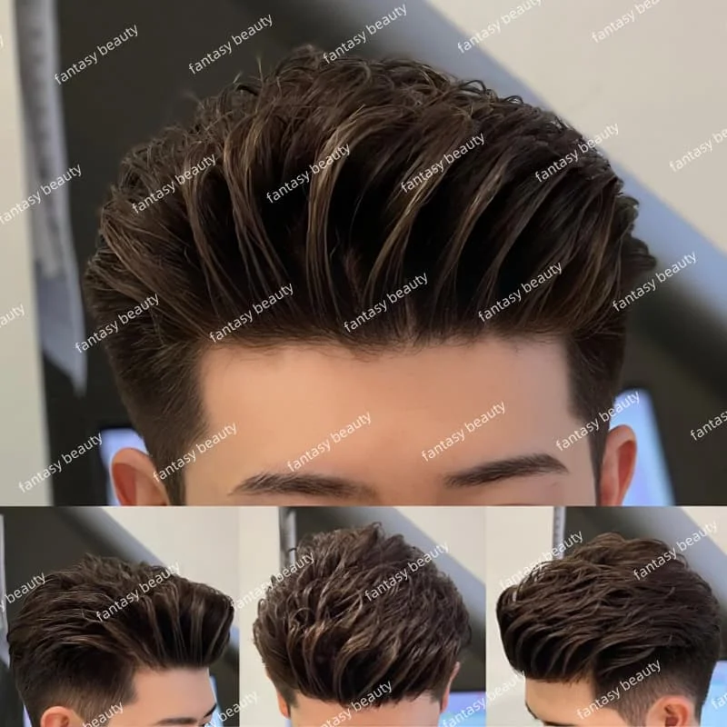 Toupee Men Male Hair Prosthesis 6Inch 0.1mm injection thinness skin men toupee 110%-130% Density Capillary Human Hair Men's Wig
Toupee Men Male Hair Prosthesis 6Inch 0.1mm injection thinness skin men toupee 110%-130% Density Capillary Human Hair Men's Wig
