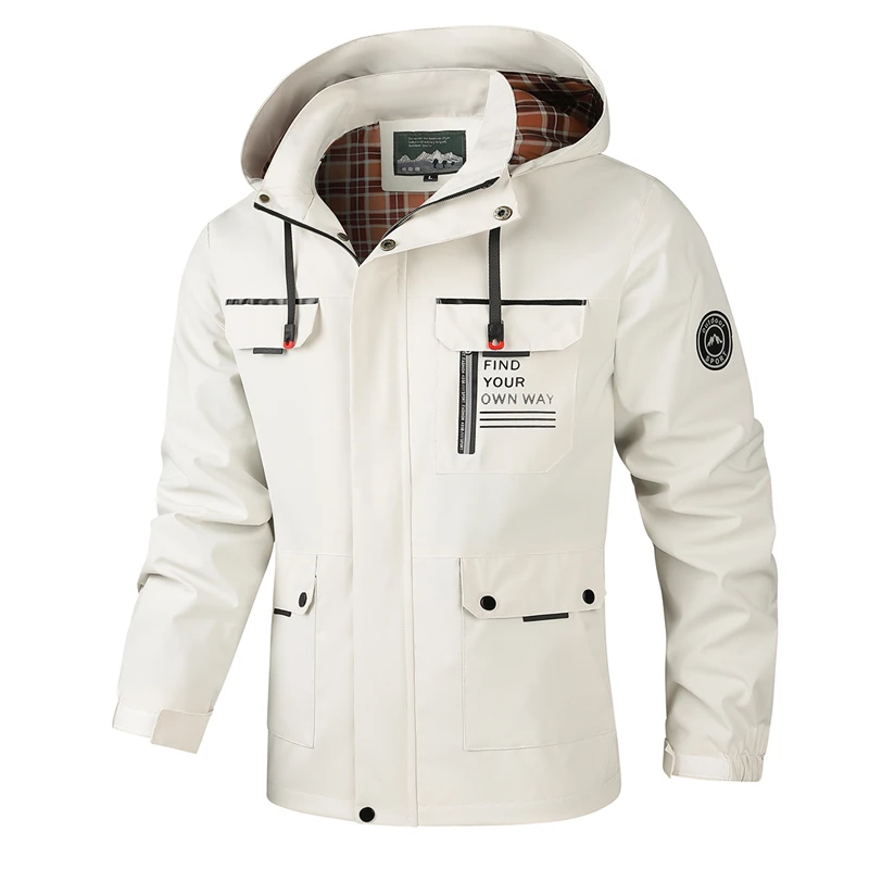 Autumn Waterproof Trench Coat Men's Fashion Retro Multi-Pocket Work Windproof Jacket Male Hiking Hunting Detachable Hooded Coat
Autumn Waterproof Trench Coat Men's Fashion Retro Multi-Pocket Work Windproof Jacket Male Hiking Hunting Detachable Hooded Coat