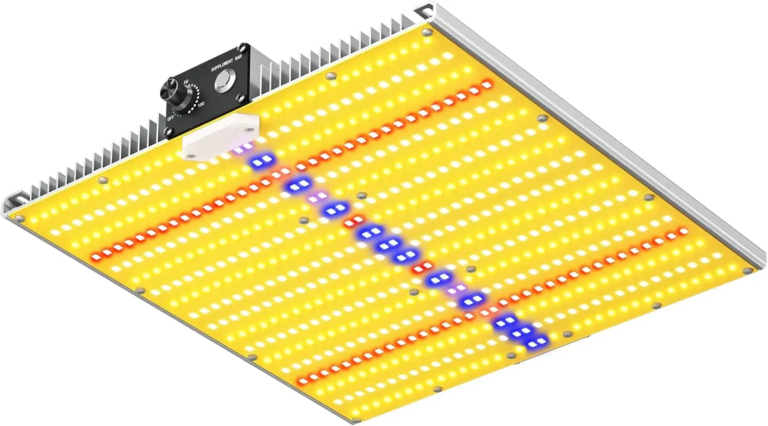 Upgraded Dimmable Full Spectrum LED Grow Light with UV & IR for Indoor Plants, Increases Yield & Quality, Covers 2x2 Area
Upgraded Dimmable Full Spectrum LED Grow Light with UV & IR for Indoor Plants, Increases Yield & Quality, Covers 2x2 Area