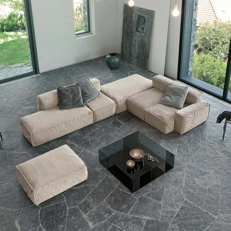 Fabric sofa combination Nordic small family double-sided creative armless living room Italian minimalist
Fabric sofa combination Nordic small family double-sided creative armless living room Italian minimalist