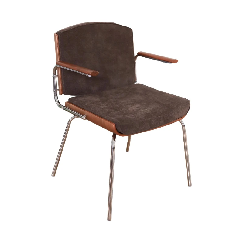 Light luxury retro dining chair with armrest, living room sofa chair, home bedroom, single backrest, office computer chair
Light luxury retro dining chair with armrest, living room sofa chair, home bedroom, single backrest, office computer chair