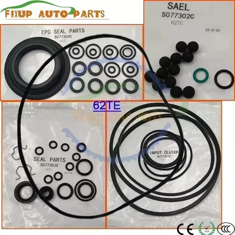 62TE Automatic Transmission Seal Rings Input Clutch Rings EPC Seal Parts Sael Repair Kit For VW Chrysler Dodge Car Accessories
62TE Automatic Transmission Seal Rings Input Clutch Rings EPC Seal Parts Sael Repair Kit For VW Chrysler Dodge Car Accessories