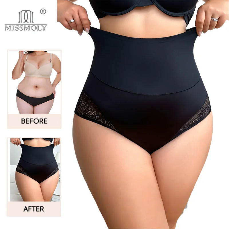 Miss Moly XL-4XL Трусики с высокой талией для женщин, двухслойные трусики с контролем живота, подтягивающее ягодицы, сексуальное кружевное корректирующее белье, дышащие трусы
Miss Moly XL-4XL Трусики с высокой талией для женщин, двухслойные трусики с контролем живота, подтягивающее ягодицы, сексуальное кружевное корректирующее белье, дышащие трусы