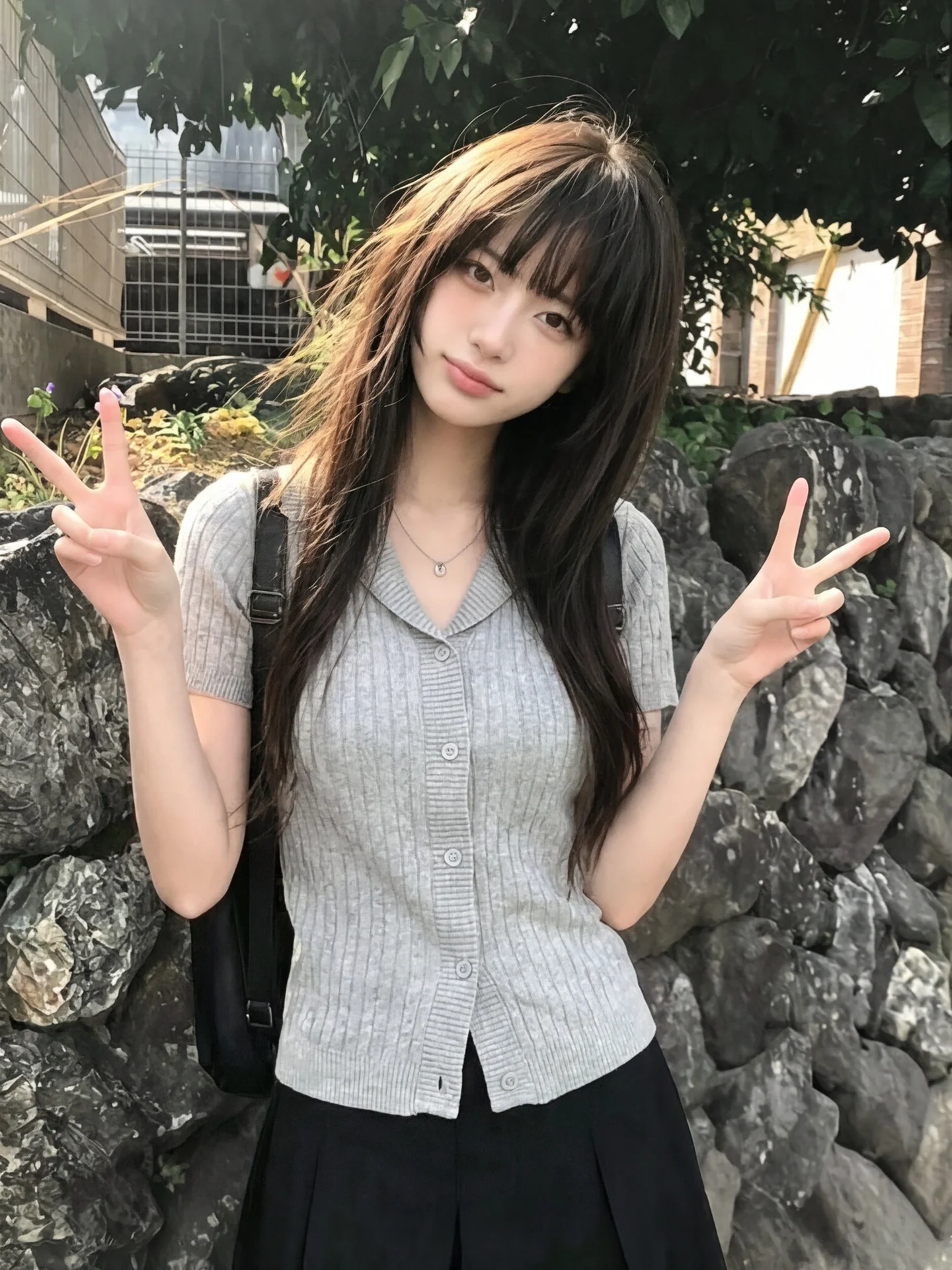 Korean Style V-Neck Short Sleeve Ice Silk Knitted Sweater Women's Summer Thin Slimming Beautiful Top City Walk Commute Wind
Korean Style V-Neck Short Sleeve Ice Silk Knitted Sweater Women's Summer Thin Slimming Beautiful Top City Walk Commute Wind