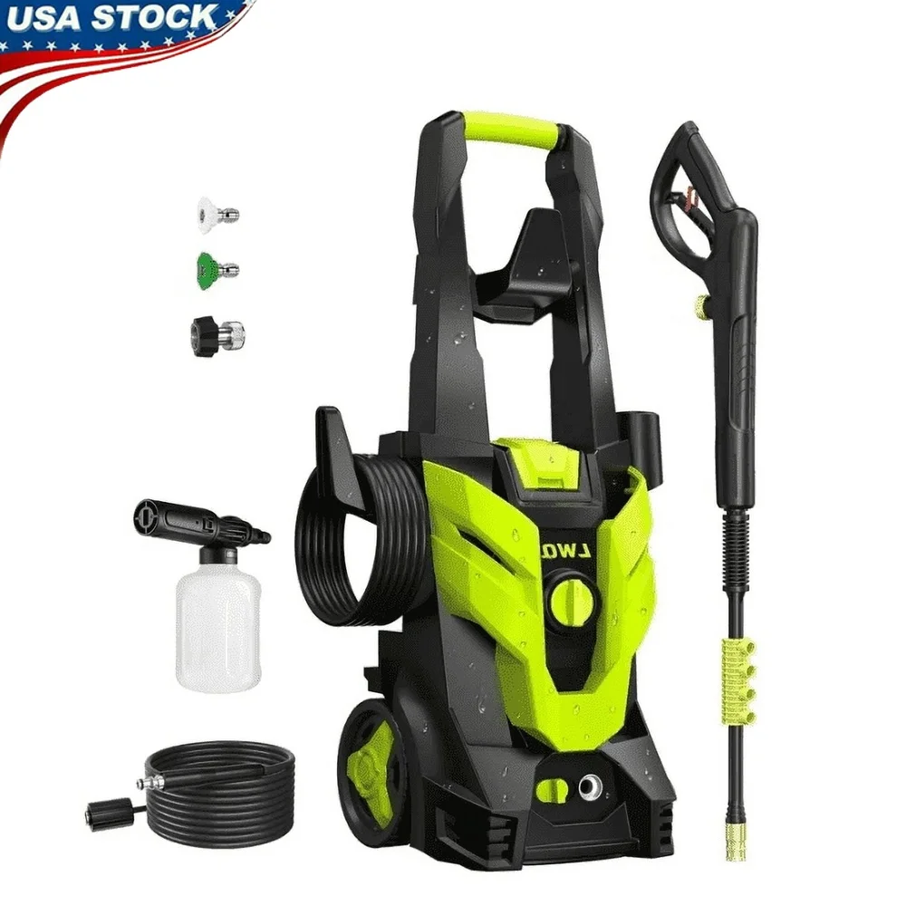 Electric Pressure Washer 4200 PSI 2.5 GPM High Pressure Cleaning Machine with 4 Quick Connect Nozzles Foam Cannon and 23 FT Hose
Electric Pressure Washer 4200 PSI 2.5 GPM High Pressure Cleaning Machine with 4 Quick Connect Nozzles Foam Cannon and 23 FT Hose