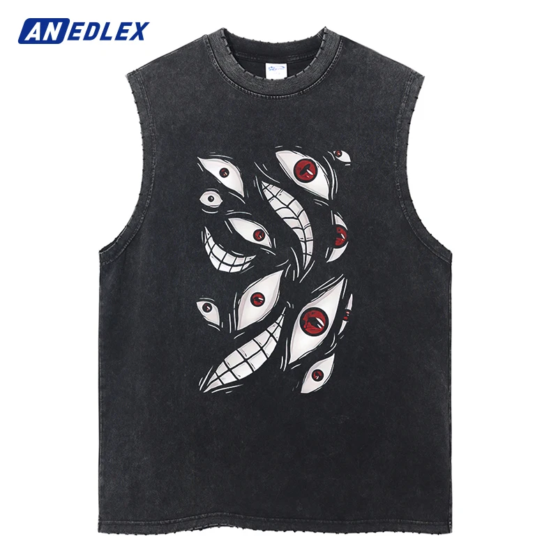 Summer Mens Vintage Sports Vest Anime Eye Print Tank Tops Street Casual Loose Sleeveless TShirt Harajuku Washed Cotton Vest
Summer Mens Vintage Sports Vest Anime Eye Print Tank Tops Street Casual Loose Sleeveless TShirt Harajuku Washed Cotton Vest