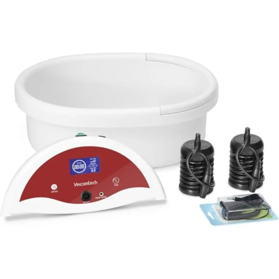 Ionic Foot Bath Detox Machine with 10 Ginger Tablets 2 Arrays 25 Tub Liners for Home or Salon Use Black Plastic Body Detoxifyin
Ionic Foot Bath Detox Machine with 10 Ginger Tablets 2 Arrays 25 Tub Liners for Home or Salon Use Black Plastic Body Detoxifyin