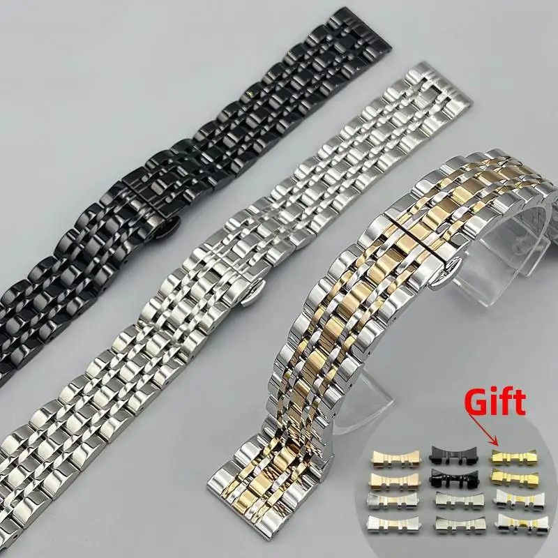 17mm 18mm 19mm 20mm 22mm Stainless Steel Silver Gold Universal Rice Beads Straight Curved End Watch Strap Bands Butterfly Clasp
17mm 18mm 19mm 20mm 22mm Stainless Steel Silver Gold Universal Rice Beads Straight Curved End Watch Strap Bands Butterfly Clasp