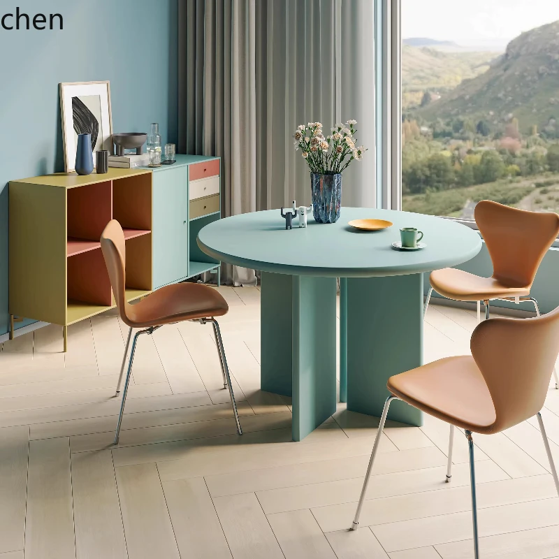 ZML Nordic Small Round Dining Table Memphis ins Designer Dining Table Color Dining Table
ZML Nordic Small Round Dining Table Memphis ins Designer Dining Table Color Dining Table