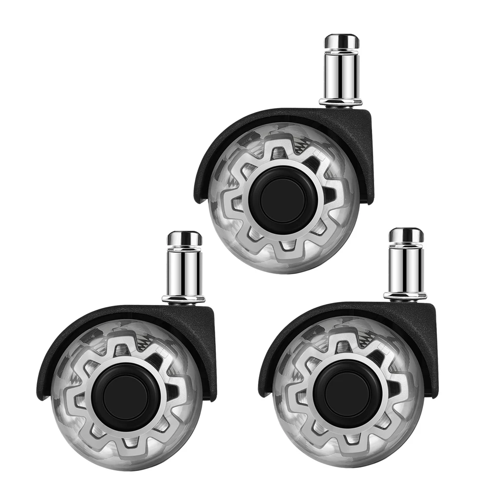 3 шт. серебряные прозрачные поворотные колеса для офиса, дома, стул, сменные аксессуары, игровые сверхмощные без тормоза
3 шт. серебряные прозрачные поворотные колеса для офиса, дома, стул, сменные аксессуары, игровые сверхмощные без тормоза