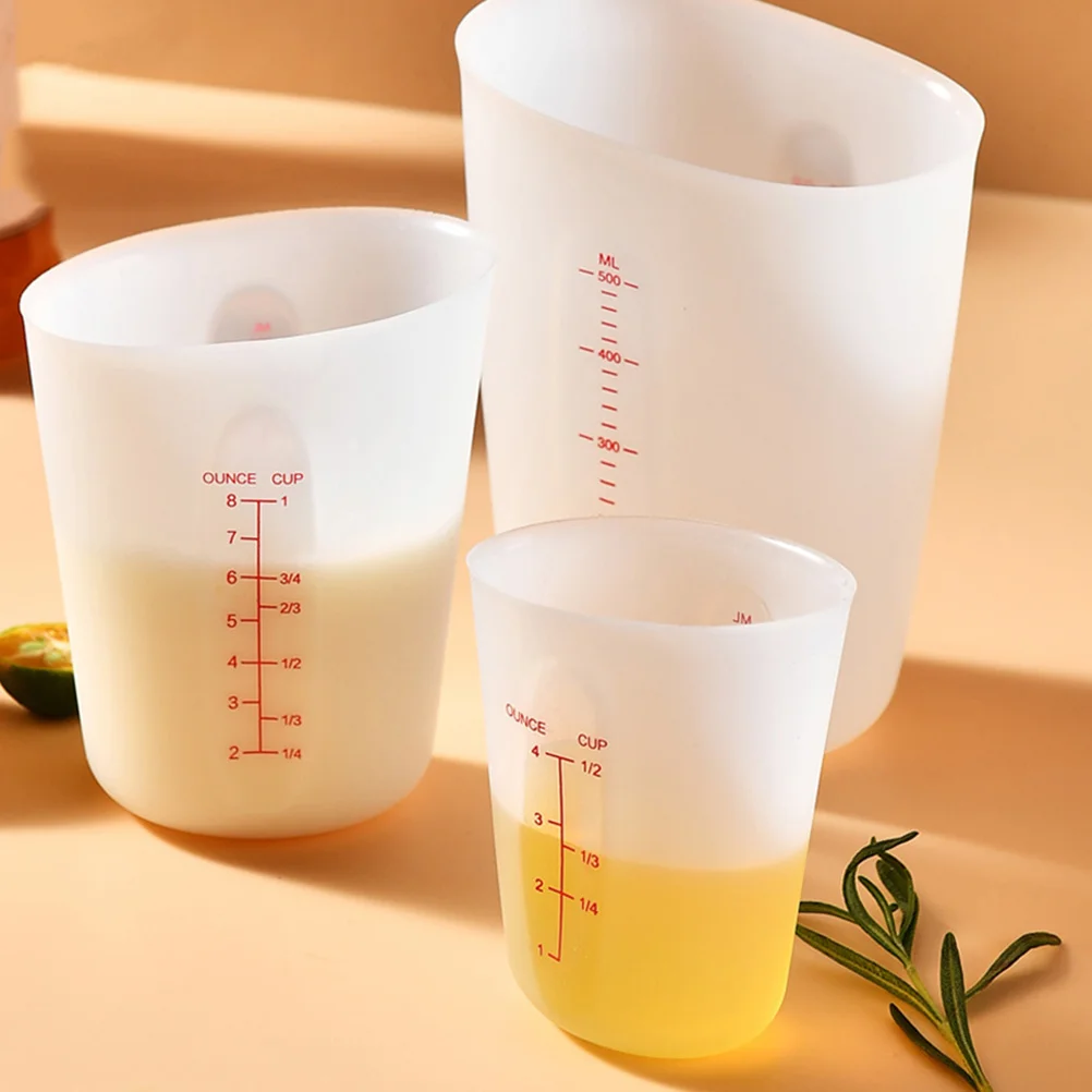 3Pcs Silicone Measuring Cups Nonslip Base Ideal for Epoxy Resin Baking Cooking Graduated Milk Cup Silicone Measuring Cup
3Pcs Silicone Measuring Cups Nonslip Base Ideal for Epoxy Resin Baking Cooking Graduated Milk Cup Silicone Measuring Cup