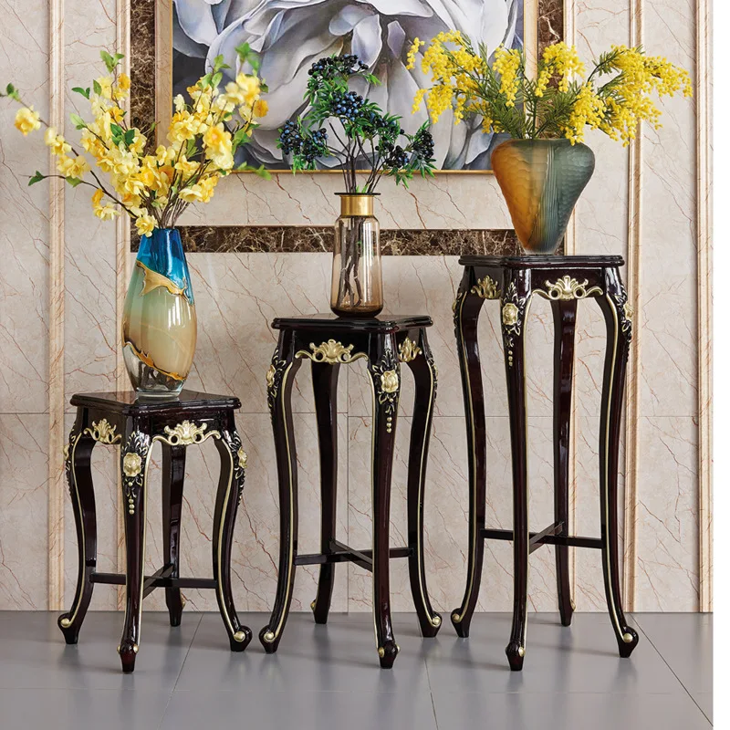 European all-solid wood American flower stand shelf carved floor-to-ceiling high-foot flower pot stand flower table neoclassical
European all-solid wood American flower stand shelf carved floor-to-ceiling high-foot flower pot stand flower table neoclassical