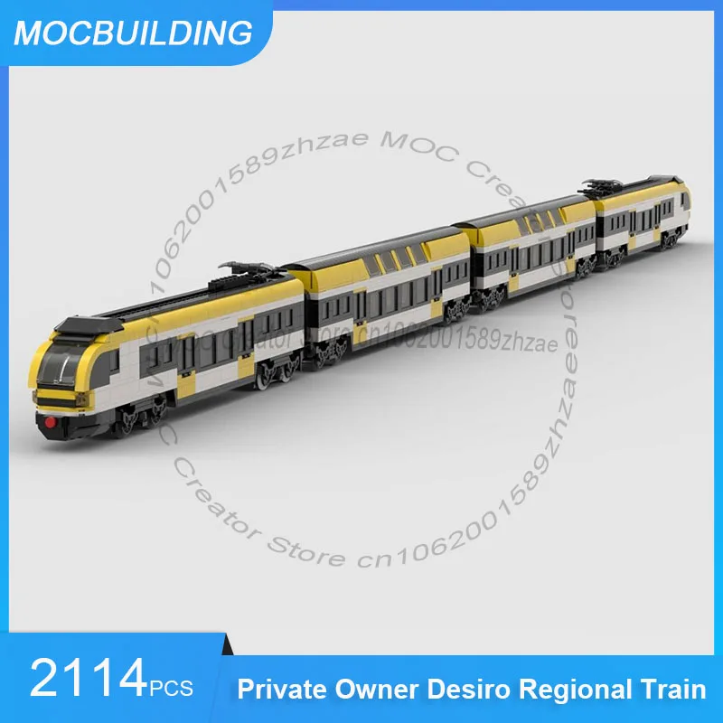 Private Owner Desiro Regional Train Model MOC Building Block DIY Assemble Bricks Transportation Collection Toys Gifts 2114PCS
Private Owner Desiro Regional Train Model MOC Building Block DIY Assemble Bricks Transportation Collection Toys Gifts 2114PCS