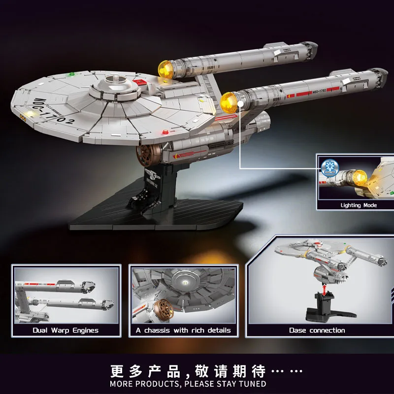 1663pcs MOC Creativity Spaceship Building Blocks Starship Bricks Assembling Model DIY Adult Birthday Gift Set
1663pcs MOC Creativity Spaceship Building Blocks Starship Bricks Assembling Model DIY Adult Birthday Gift Set