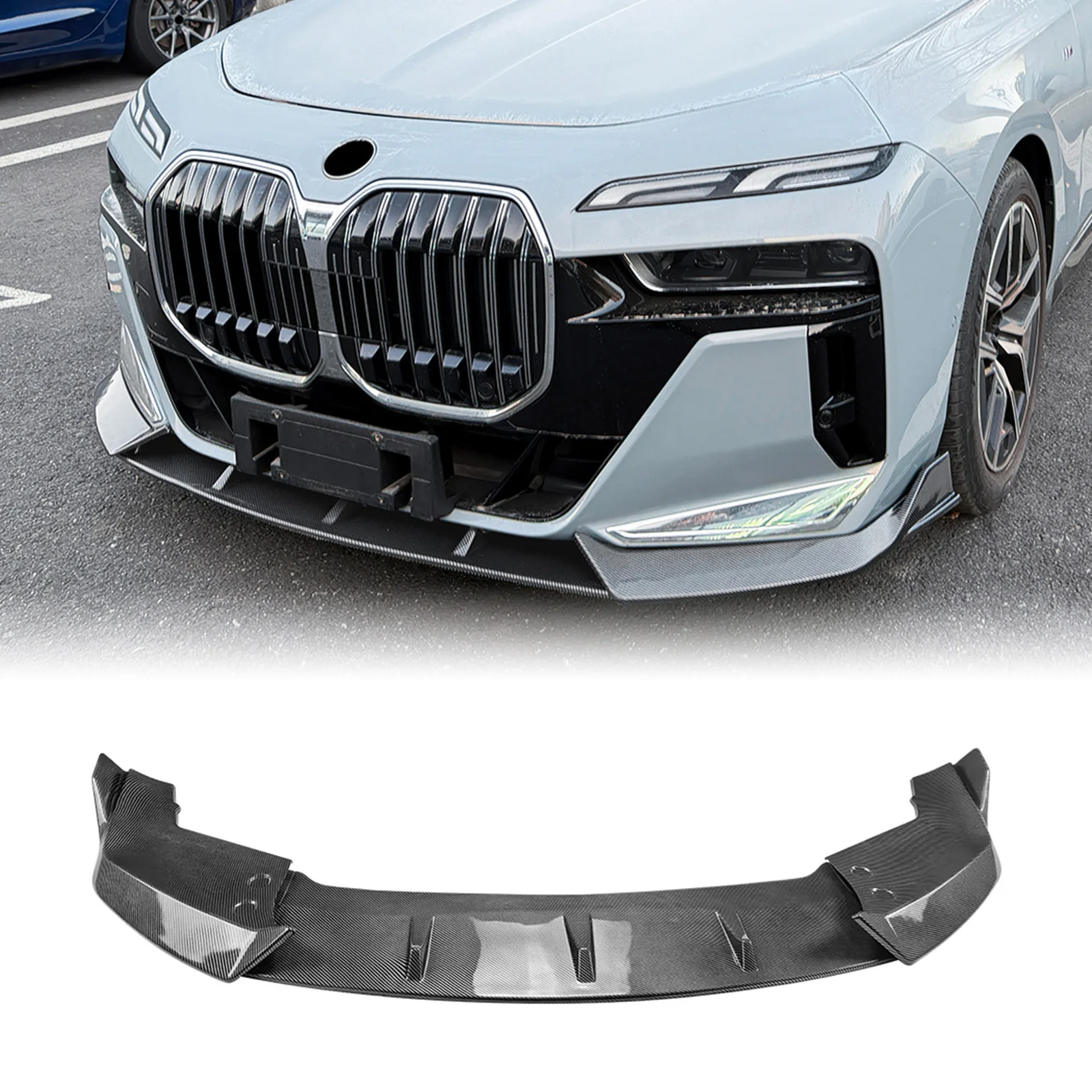 Front Bumper Spoiler Lip Carbon Fiber Look/Gloss Black Lower Diffuser Blade Splitter For BMW 7 Series i7 G70 G73 2023+ M Sport
Front Bumper Spoiler Lip Carbon Fiber Look/Gloss Black Lower Diffuser Blade Splitter For BMW 7 Series i7 G70 G73 2023+ M Sport