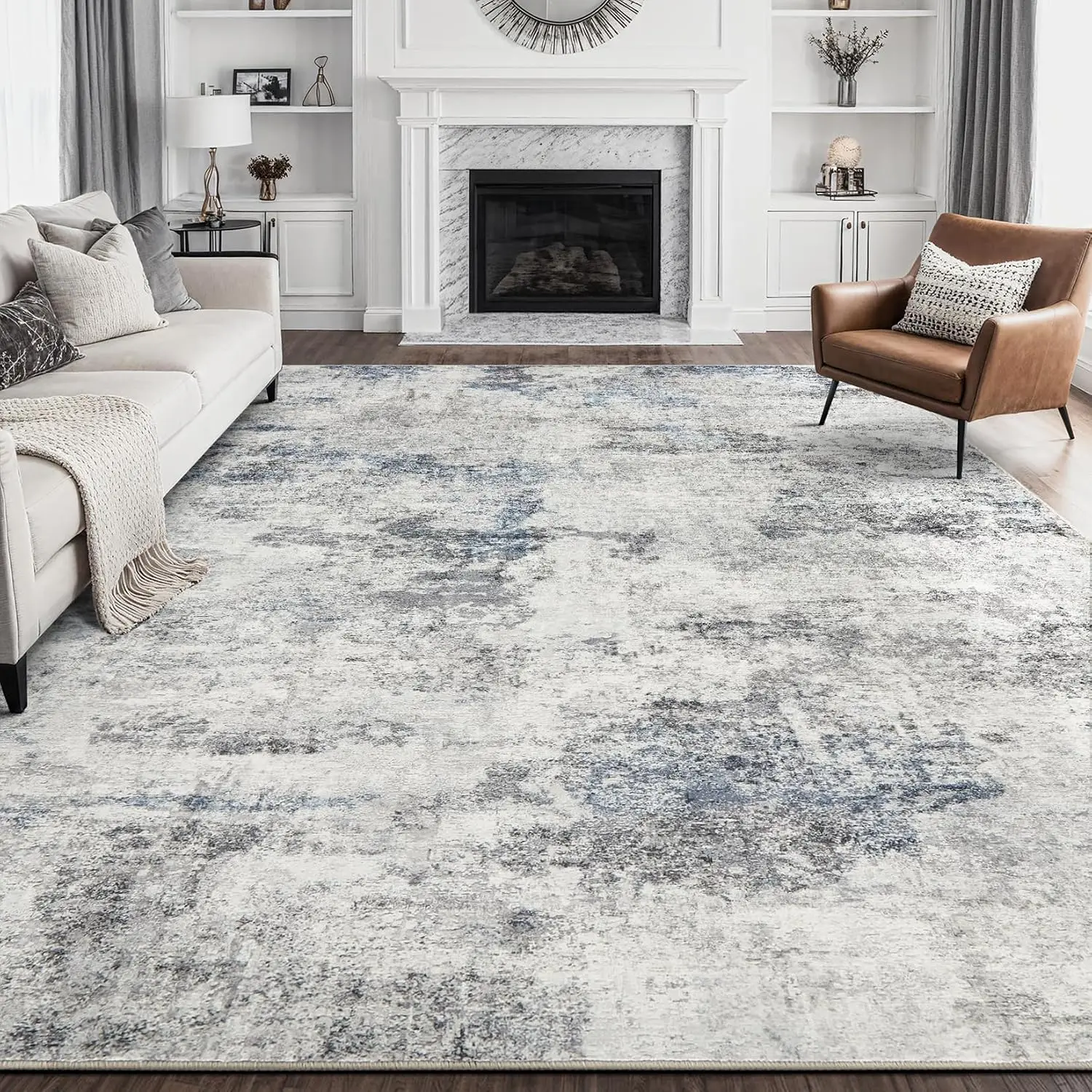 8x10 Area Rug for Living Room Washable Non Slip Large Indoor Carpet Kid Pet Friendly Soft Thin Low Pile Abstract Rug Bedroom Office Grey Blue
8x10 Area Rug for Living Room Washable Non Slip Large Indoor Carpet Kid Pet Friendly Soft Thin Low Pile Abstract Rug Bedroom Office Grey Blue